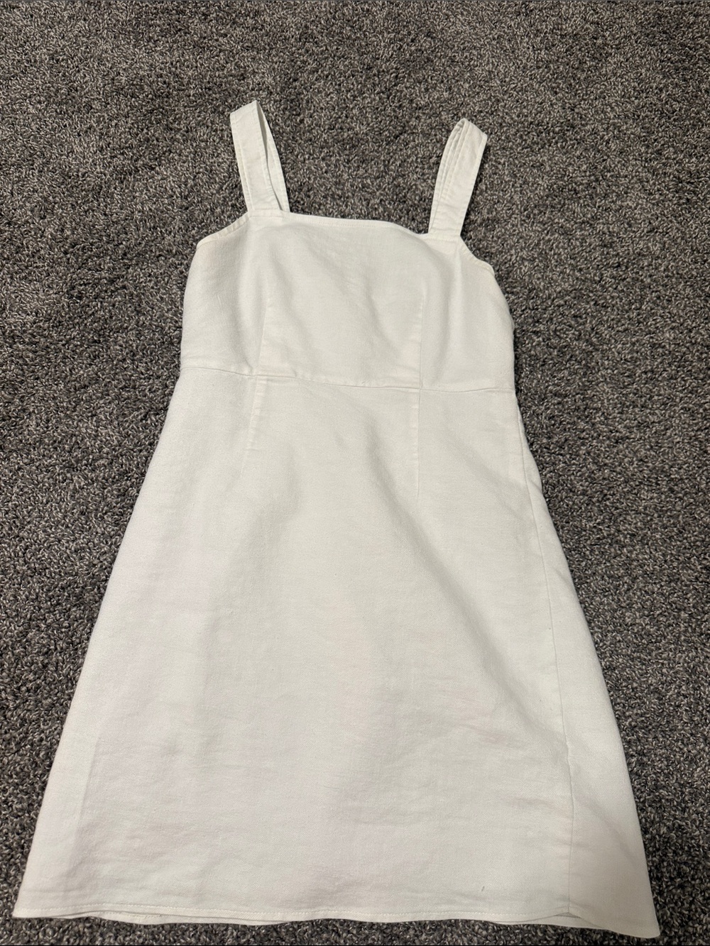 J. Crew white linen a line dress